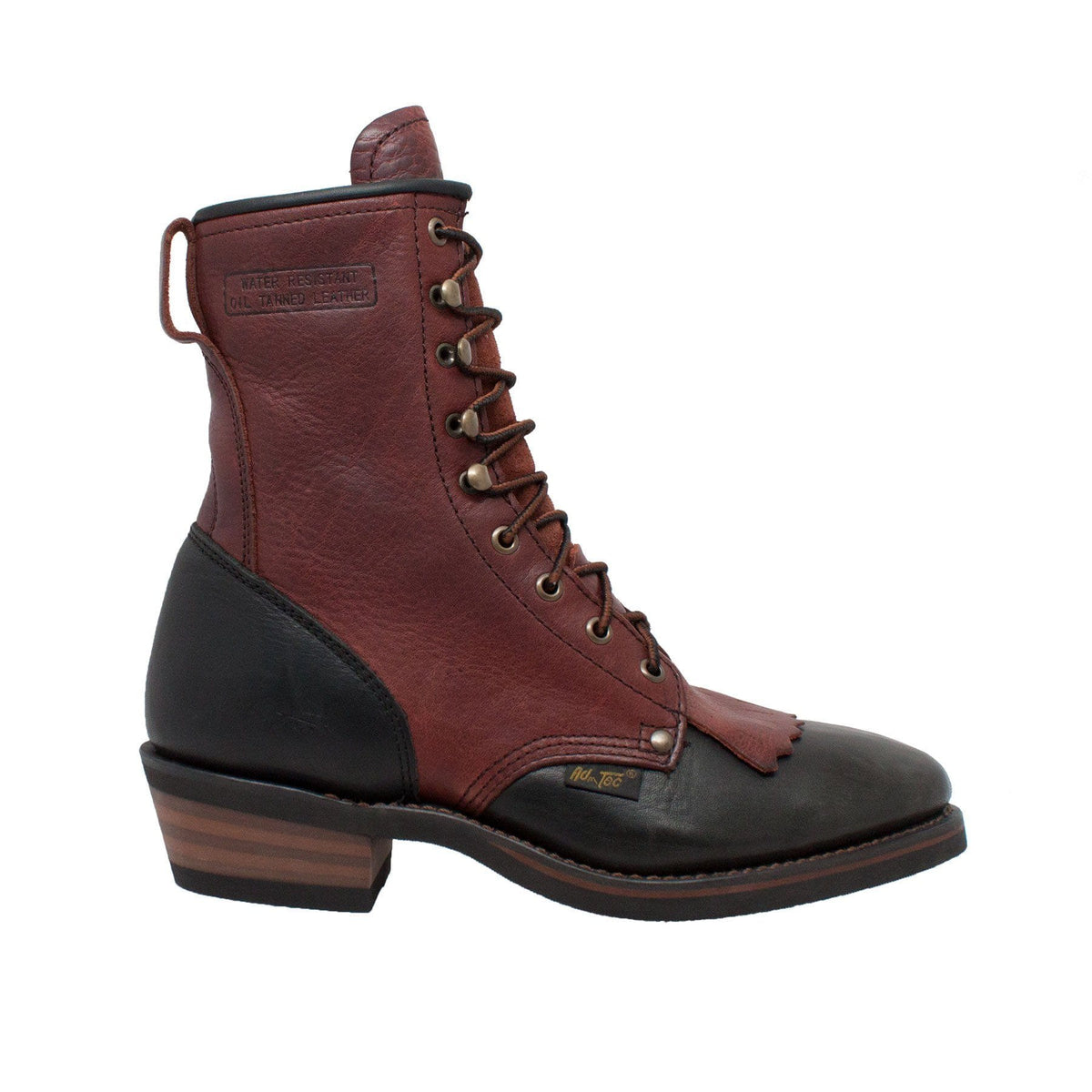Fadcloset Footwear & Accessories Men's Boots AdTec Men's 9" Full-Grain Tumbled Leather Packer Boot Soft Goodyear Welt