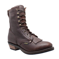 Fadcloset Footwear & Accessories Men's Boots AdTec Men's 9" Full-Grain Tumbled Leather Packer Boot Soft Toe Goodyear Welt