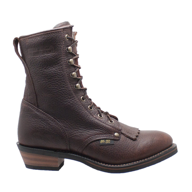 Fadcloset Footwear & Accessories Men's Boots AdTec Men's 9" Full-Grain Tumbled Leather Packer Boot Soft Toe Goodyear Welt