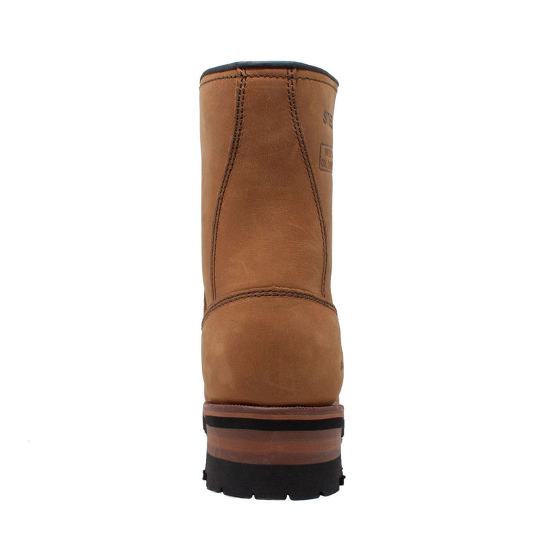 Fadcloset Footwear & Accessories Men's Boots AdTec Men's 9" Logger Crazy Horse Leather Steel Toe Goodyear Welt