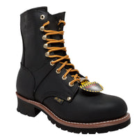 Fadcloset Footwear & Accessories Men's Boots AdTec Men's 9" Logger Oiled Full-Grain Leather Steel Toe Goodyear Welt
