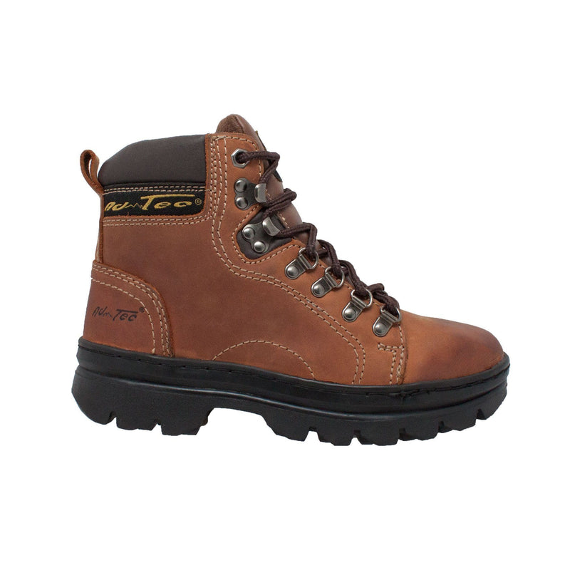 Fadcloset Footwear & Accessories Women's Boots AdTec Women's 6" Crazy Horse Hiker Boot Soft Toe Cement