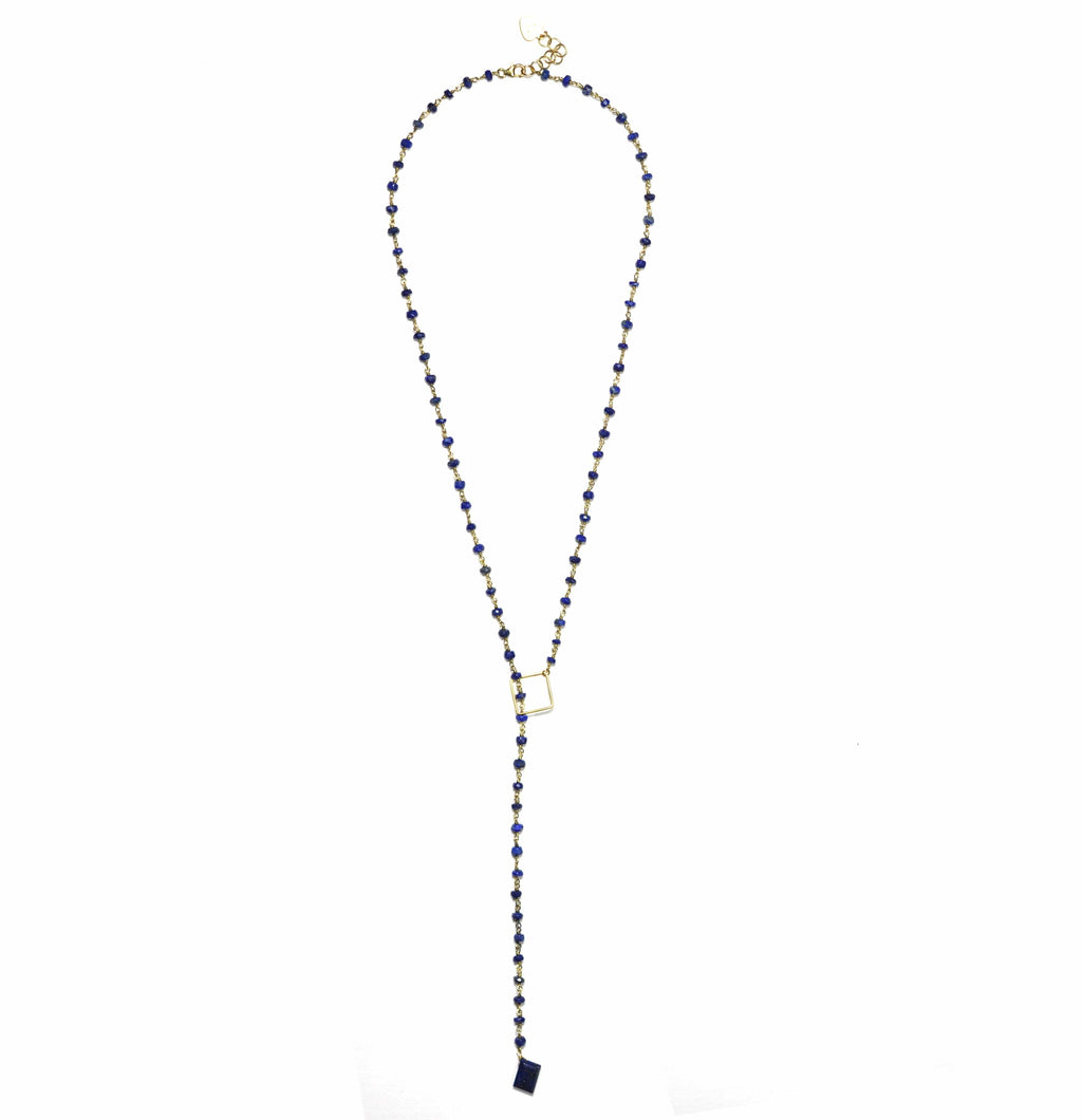 Gena Myint Necklace Gena Myint Lapis Lazuli With Drop Necklace