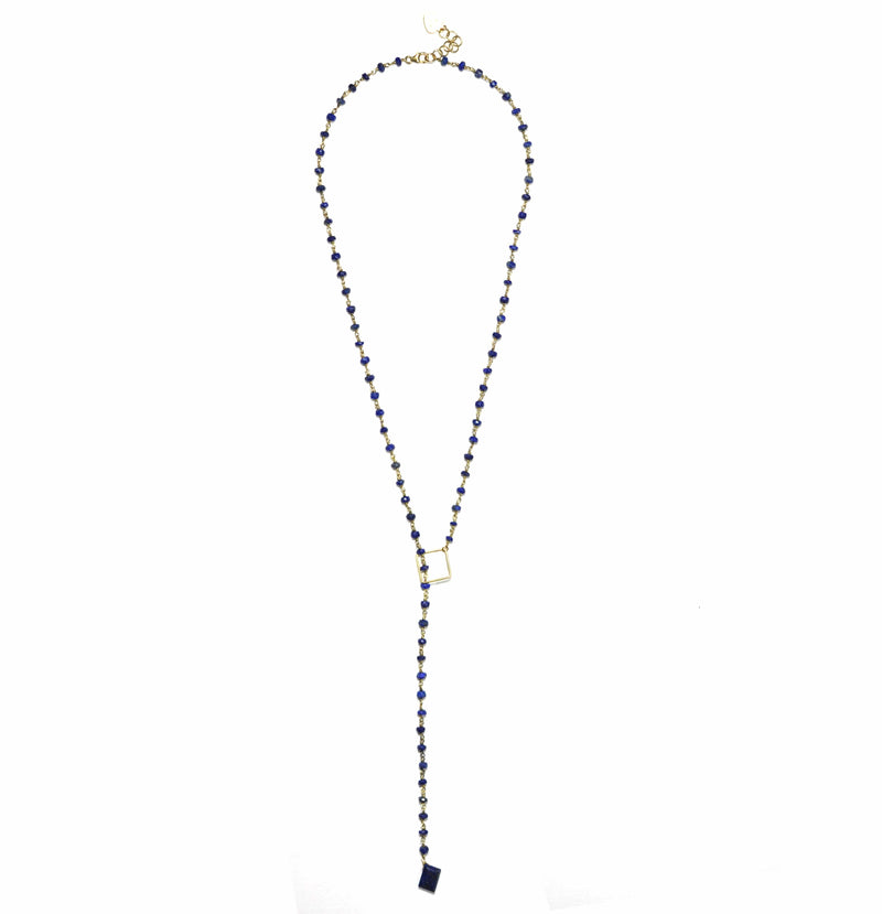 Gena Myint Necklace Gena Myint Lapis Lazuli With Drop Necklace