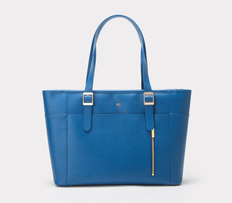 GUNAS NEW YORK Bags & Luggage - Women's Bags - Backpacks Miley - Women's Blue Vegan Leather Laptop Bag | GUNAS