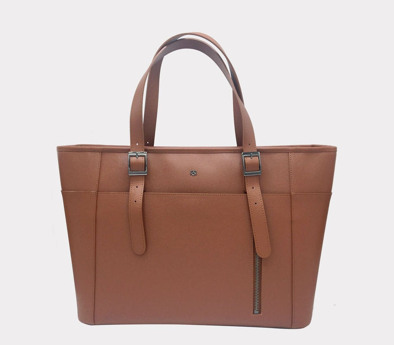 GUNAS NEW YORK Bags & Luggage - Women's Bags Miley - Women's Tan Vegan Leather Laptop Bag | GUNAS