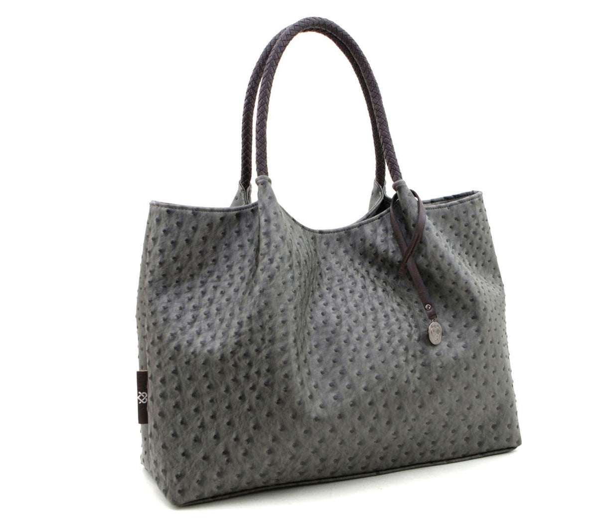GUNAS NEW YORK Bags & Luggage - Women's Bags Naomi - Women's Dark Gray Vegan Leather Tote Bag | GUNUS