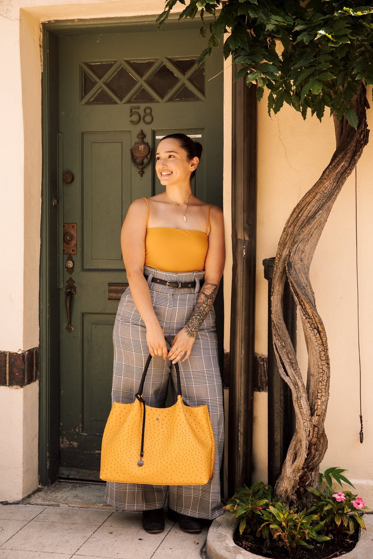 GUNAS NEW YORK Bags & Luggage - Women's Bags Naomi - Women's Dark Gray Vegan Leather Tote Bag | GUNUS