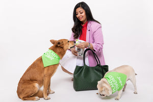 GUNAS NEW YORK Bags & Luggage - Women's Bags Naomi - Women's Dark Green Vegan Leather Tote Bag | GUNUS