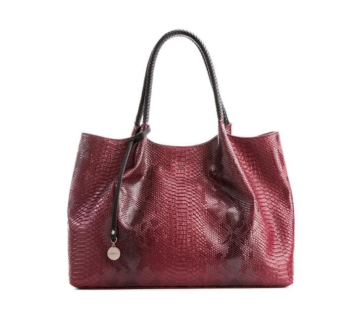 GUNAS NEW YORK Bags & Luggage - Women's Bags Naomi - Women's Snake Red Vegan Leather Tote Bag  | GUNUS