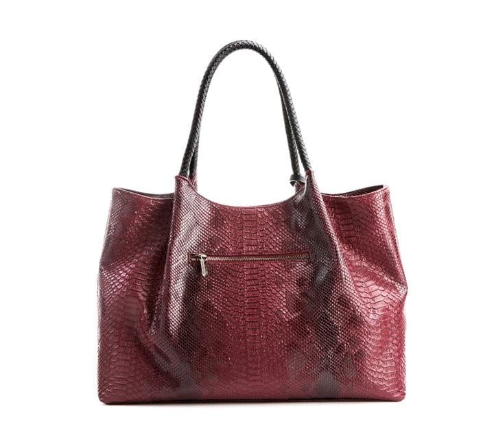 GUNAS NEW YORK Bags & Luggage - Women's Bags Naomi - Women's Snake Red Vegan Leather Tote Bag  | GUNUS