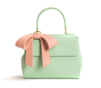 GUNAS NEW YORK Bags & Luggage - Women's Bags - Shoulder Bags Cottontail - Mint & Light Pink Vegan Leather Bag