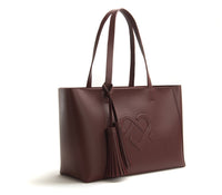 GUNAS NEW YORK Bags & Luggage - Women's Bags - Shoulder Bags Tippi - Women's Burgundy Vegan Leather Tote Bag