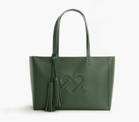 GUNAS NEW YORK Bags & Luggage - Women's Bags - Shoulder Bags Tippi - Women's Green Vegan Leather Tote Bag | GUNAS