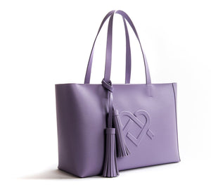 GUNAS NEW YORK Bags & Luggage - Women's Bags - Shoulder Bags Tippi - Women's Lilac Vegan Leather Tote Bag | GUNAS
