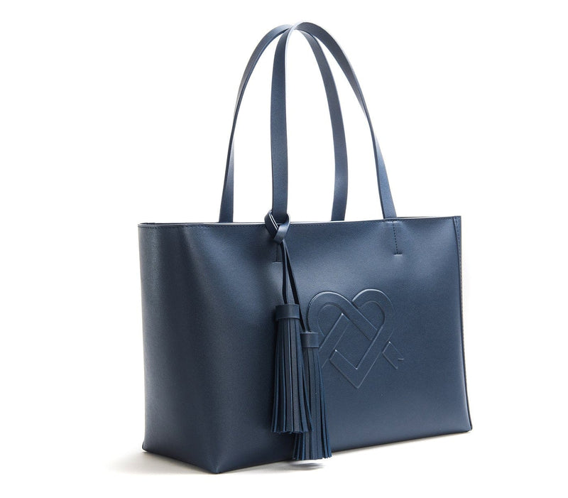 GUNAS NEW YORK Bags & Luggage - Women's Bags - Shoulder Bags Tippi  - Women's Navy Vegan Leather Tote Bag | GUNUS
