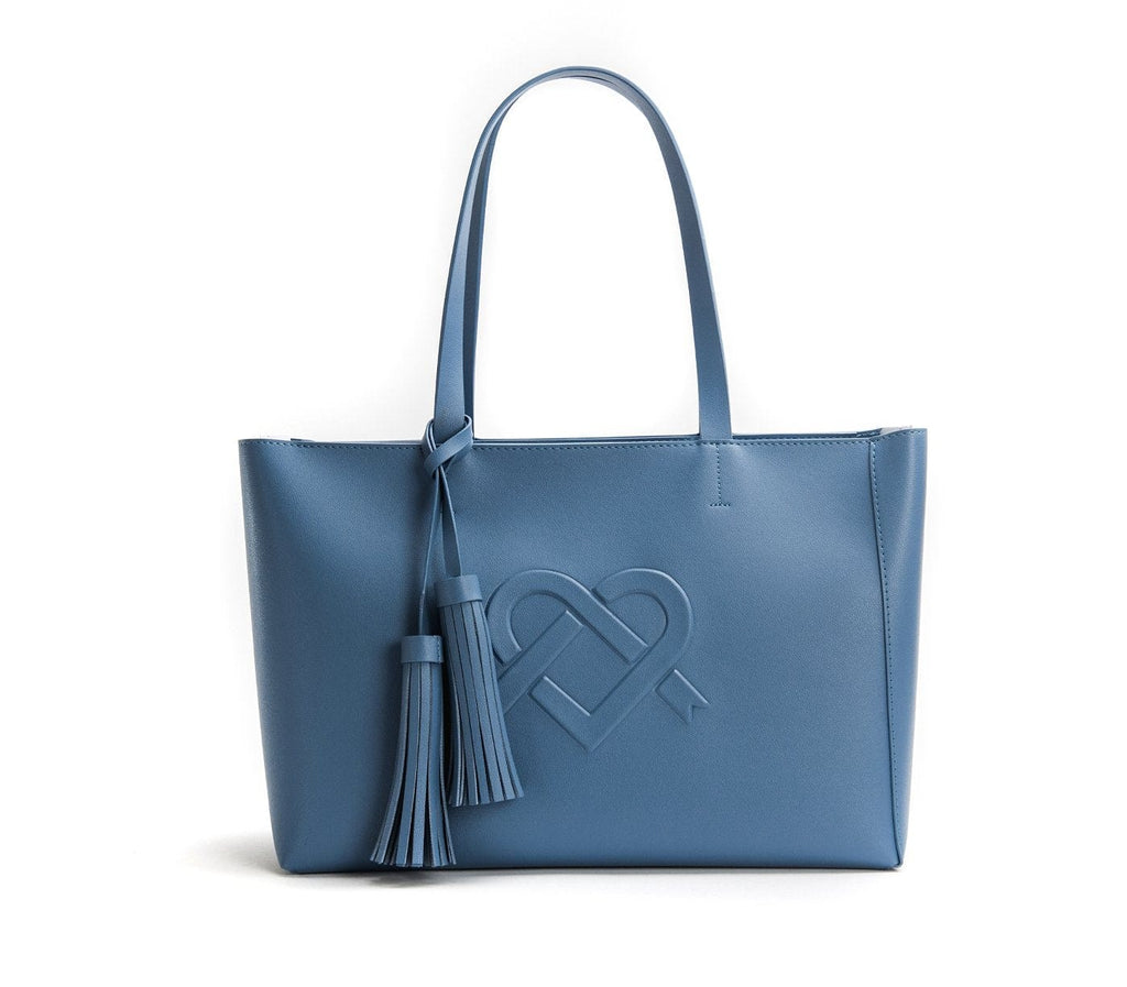 GUNAS NEW YORK Bags & Luggage - Women's Bags - Shoulder Bags Tippi - Women's Periwinkle Blue Vegan Leather Tote Bag | GUNAS