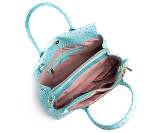 GUNAS NEW YORK Bags & Luggage - Women's Bags - Top-Handle Bags Koko - Women's Light Blue Vegan Satchel/Workbag | GUNAS