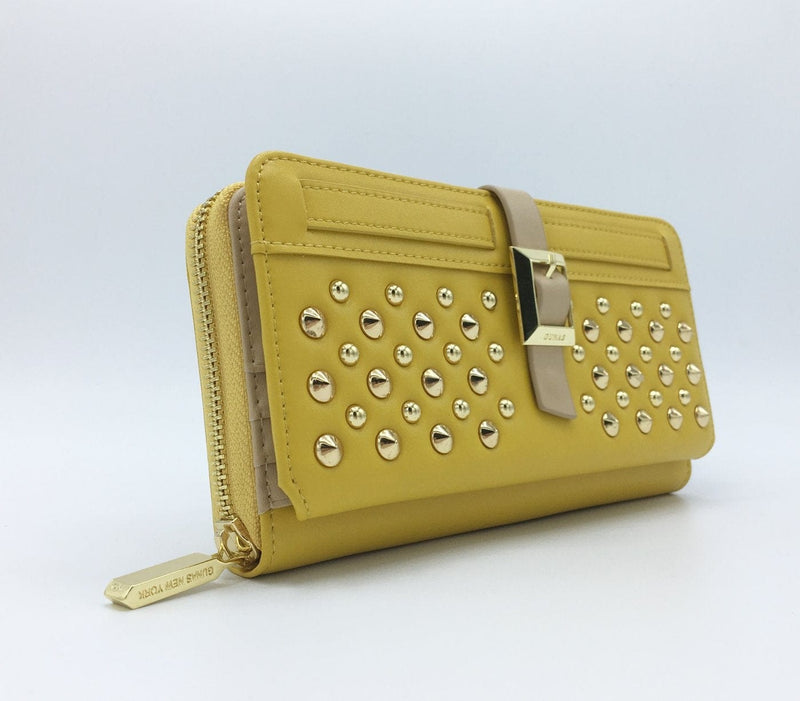 GUNAS NEW YORK Bags & Luggage - Women's Bags - Wallets Twiggy - Women's Mustard Women's Wallet | GUNAS