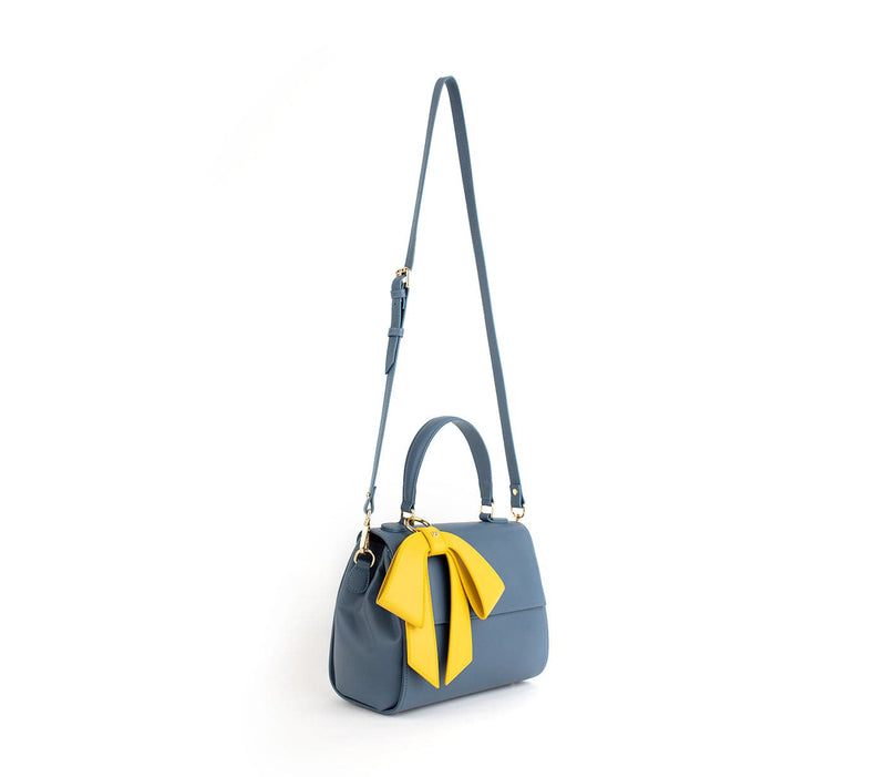 GUNAS NEW YORK Handbag Cottontail - Deep Blue Vegan Leather Bag