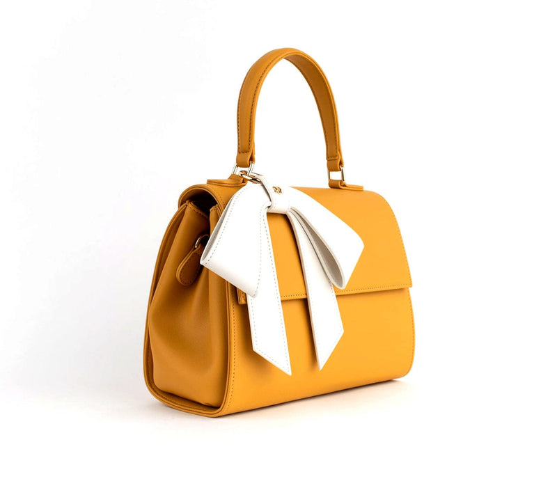 GUNAS NEW YORK Handbag Cottontail - Yellow Vegan Leather Bag