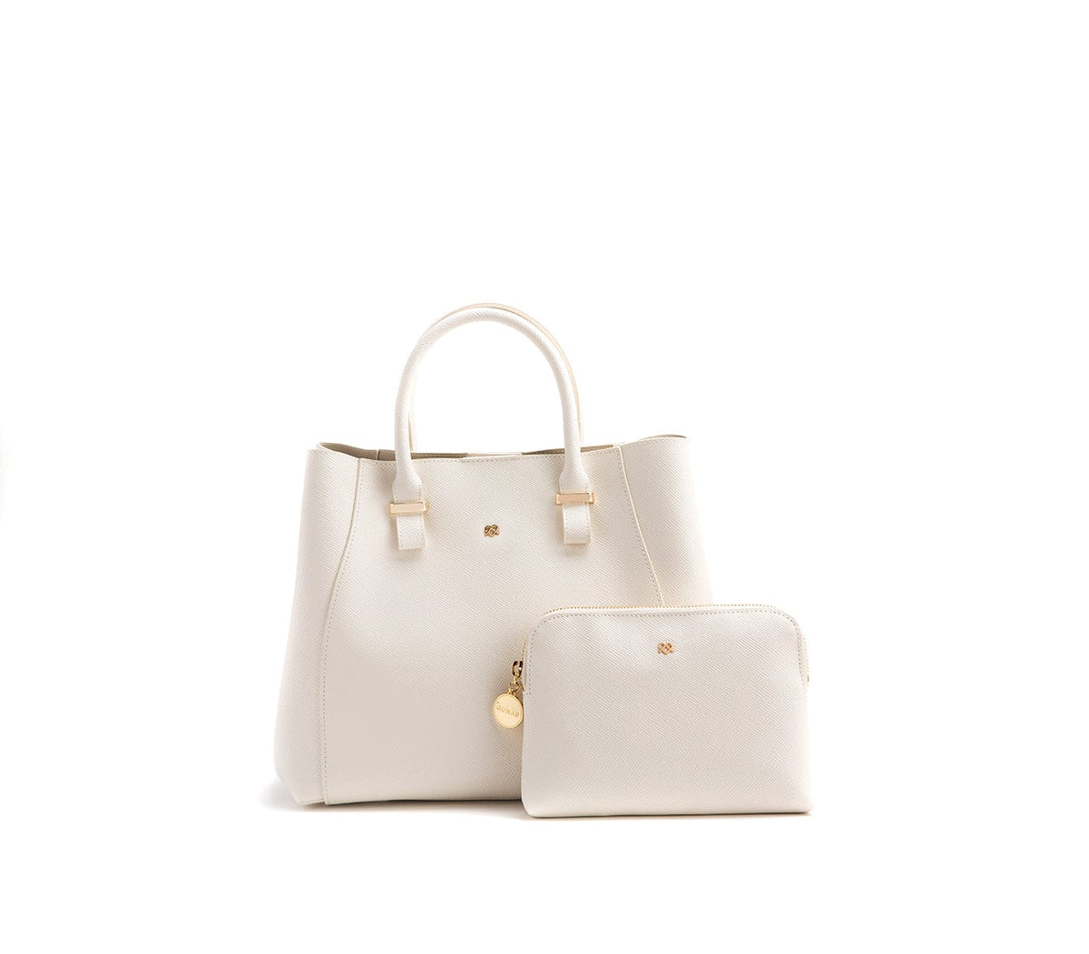 GUNAS NEW YORK Handbag Jane - Off-White Vegan Leather Satchel