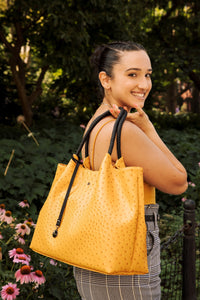 GUNAS NEW YORK Handbag Naomi - Cherry Vegan Leather Tote Bag
