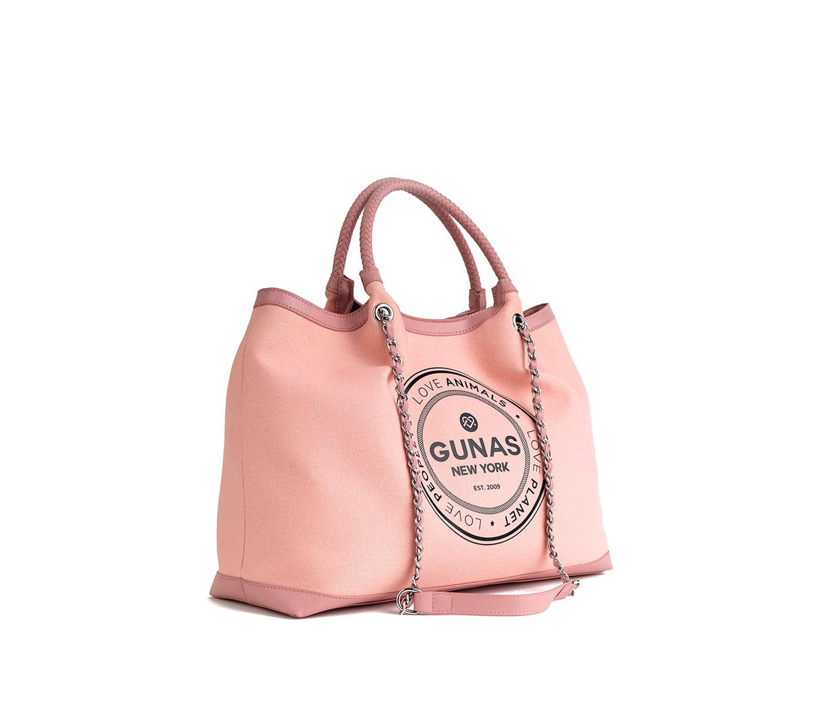 GUNAS NEW YORK Handbag RUTH - Light Pink Vegan Canvas Tote