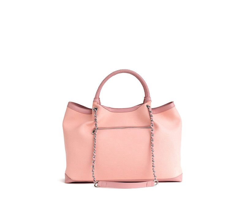 GUNAS NEW YORK Handbag RUTH - Light Pink Vegan Canvas Tote