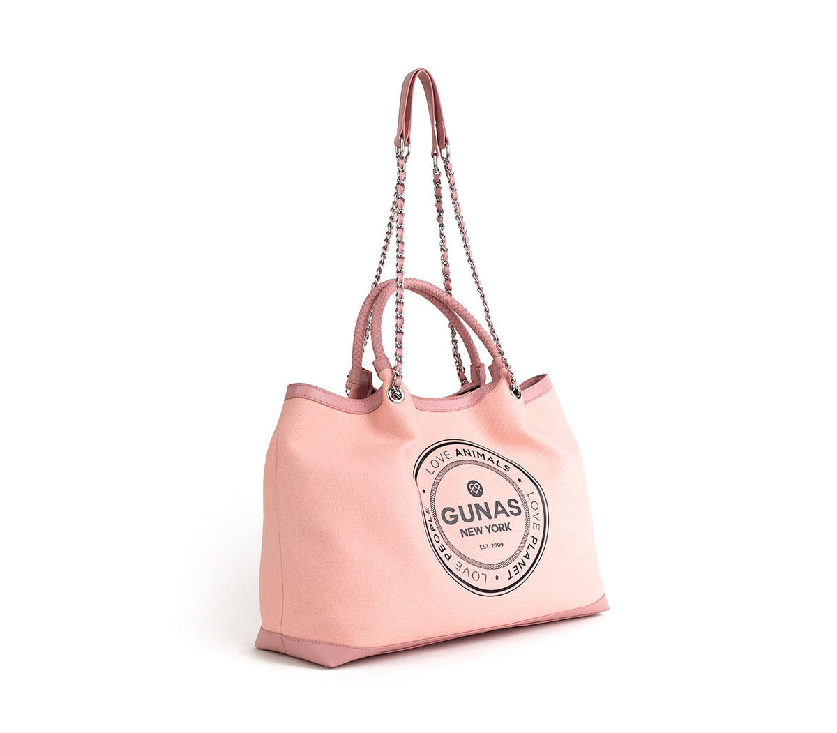 GUNAS NEW YORK Handbag RUTH - Light Pink Vegan Canvas Tote