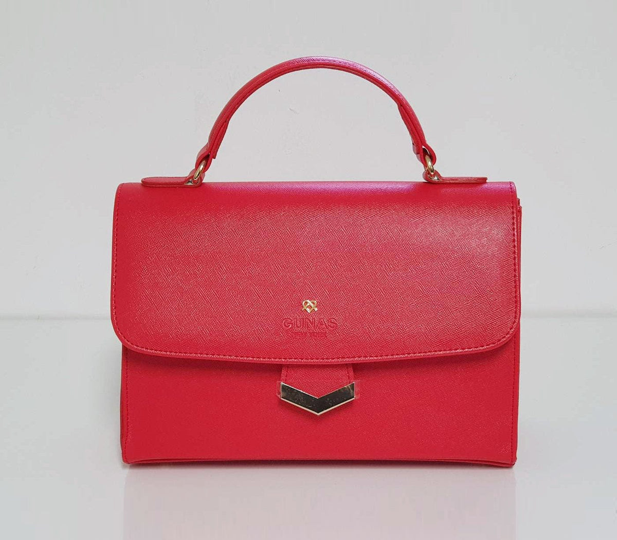 GUNAS NEW YORK Handbag SIMONE - Black Vegan Leather Handbag
