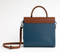 GUNAS NEW YORK Handbag SIMONE - Blue Print Vegan Leather Handbag