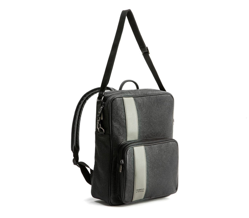 GUNAS NEW YORK Men's Bag Jared - Grey Vegan Leather Men's Backpack