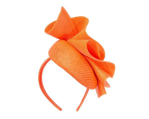 Himelhoch's Department Store Women's Hat Orange Orange Fascinator By Fillies Collection