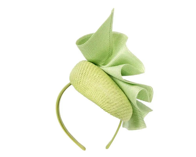 Himelhoch's Department Store Women's Hat Turquoise Lime Pillbox Fascinator By Fillies Collection