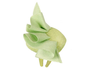 Himelhoch's Department Store Women's Hat Turquoise Lime Pillbox Fascinator By Fillies Collection