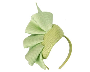 Himelhoch's Department Store Women's Hat Turquoise Lime Pillbox Fascinator By Fillies Collection