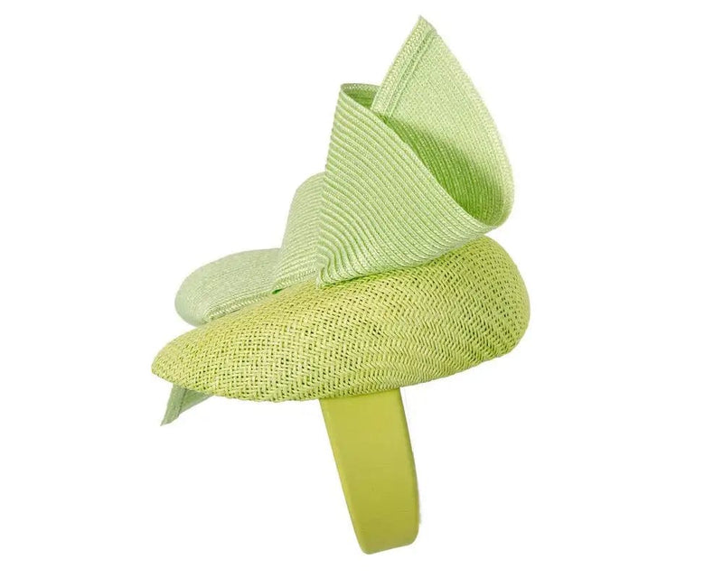 Himelhoch's Department Store Women's Hat Turquoise Lime Pillbox Fascinator By Fillies Collection