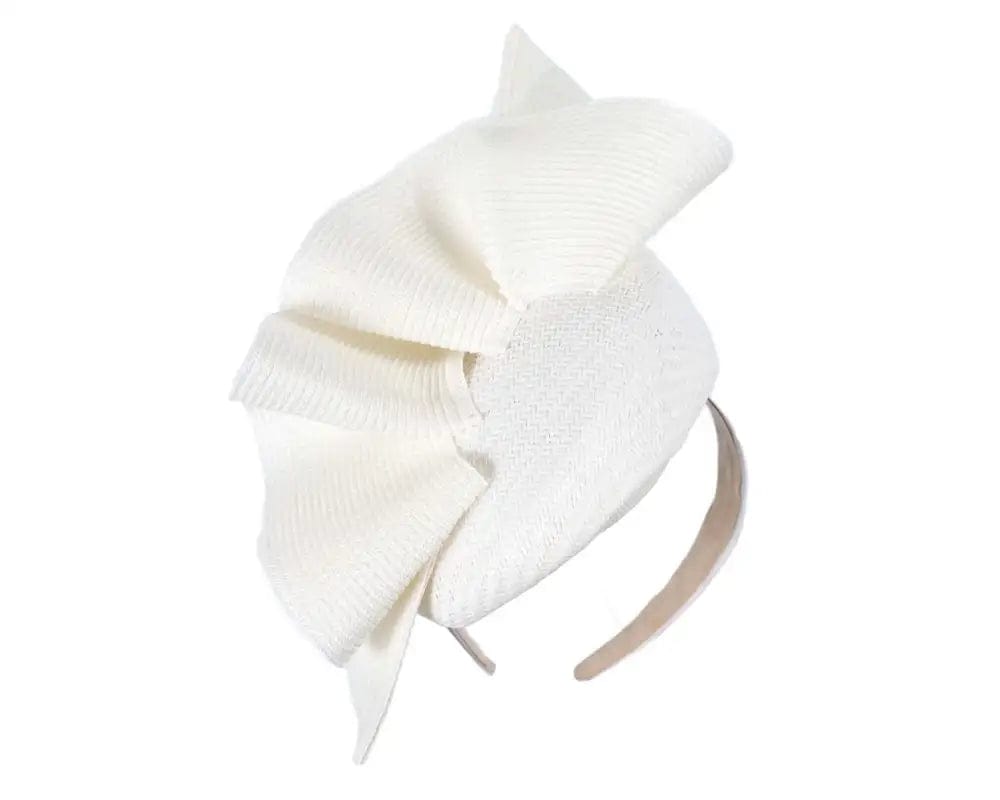 Himelhoch's Department Store Women's Hat White White Pillbox Fascinator By Fillies Collection