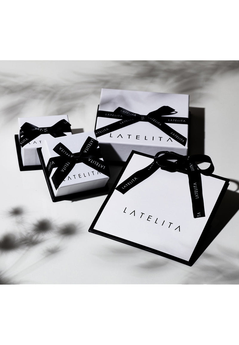 Latelita London Jewelry & Accessories - Earrings - Drop Earrings Erviola Gemstone Cascade Earring Rose Gold Pink Tourmaline | LATELITA