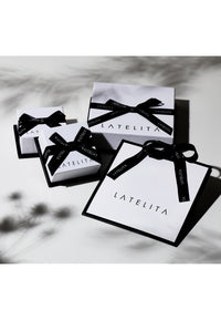 Latelita London Jewelry & Accessories - Earrings - Drop Earrings Star Huggie Hoop White Rosegold | LATELITA