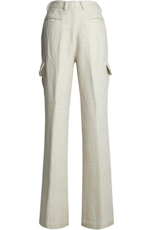 Lavanya Coodly Apparel & Accessories > Clothing > Pants Lavanya Coodly Women's Flared Kylie Himalayan Wool Pants in Cream
