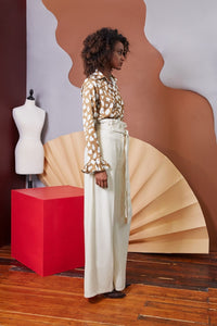 Lavanya Coodly Apparel & Accessories > Clothing > Pants Lavanya Coodly Women's Hadley Wide Leg Pants In Natural White Wool