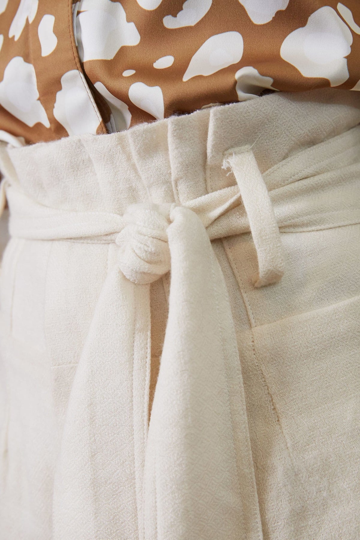 Lavanya Coodly Apparel & Accessories > Clothing > Pants Lavanya Coodly Women's Hadley Wide Leg Pants In Natural White Wool