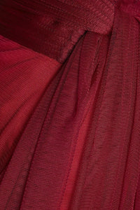 Lavanya Coodly Default Title / Red Lavanya Coodly Women's Hannah Floor Length Red Flare Skirt with Side Belt