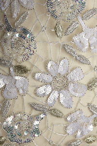 Lavanya Coodly Lavanya Coodly Women's Hand-Beaded Julia Mini Dress in White