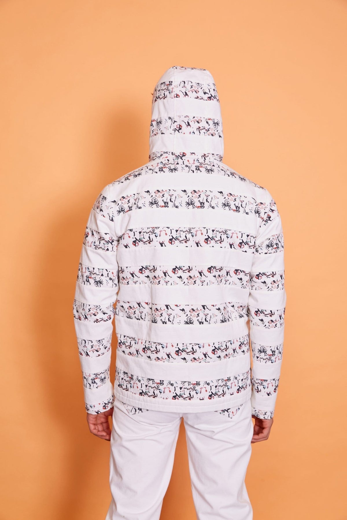 Lavanya Coodly Men > Apparel > Outerwear > Coats Lavanya Coodly Adam Graffiti Men's Cotton Canvas Jacket