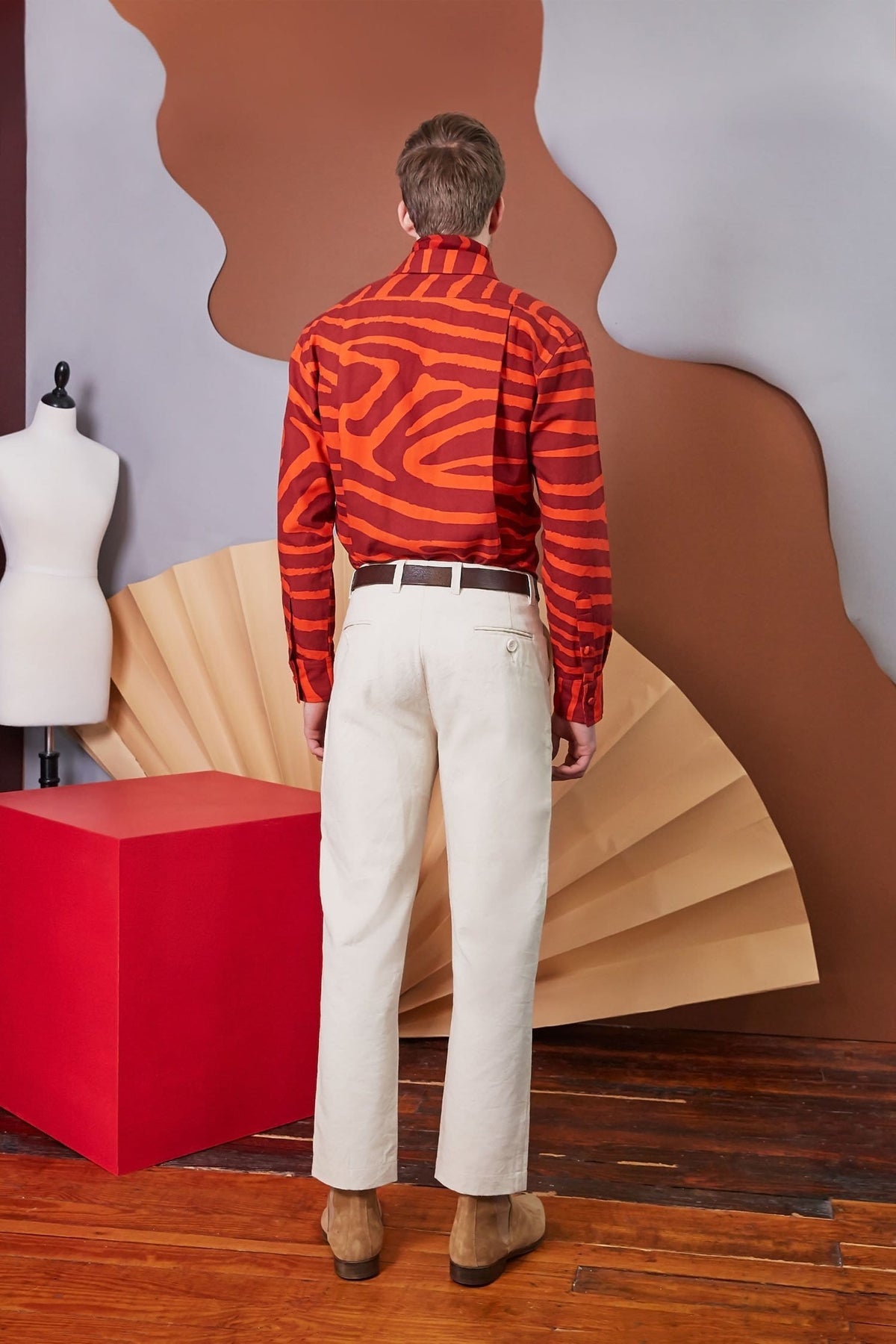 Lavanya Coodly Men > Apparel > Pants Lavanya Coodly Men's Patrick Pants in Ivory Hued Cotton