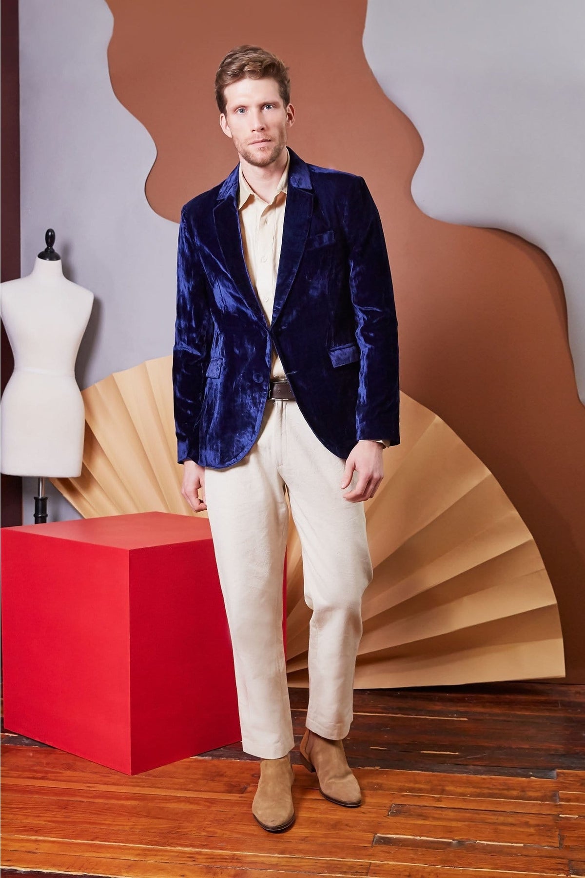 Lavanya Coodly Men > Apparel > Pants Lavanya Coodly Men's Patrick Pants in Ivory Hued Cotton