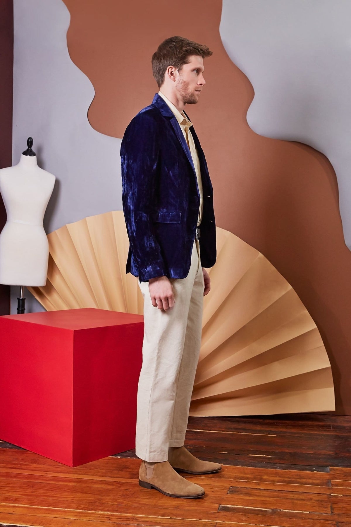 Lavanya Coodly Men > Apparel > Pants Lavanya Coodly Men's Patrick Pants in Ivory Hued Cotton